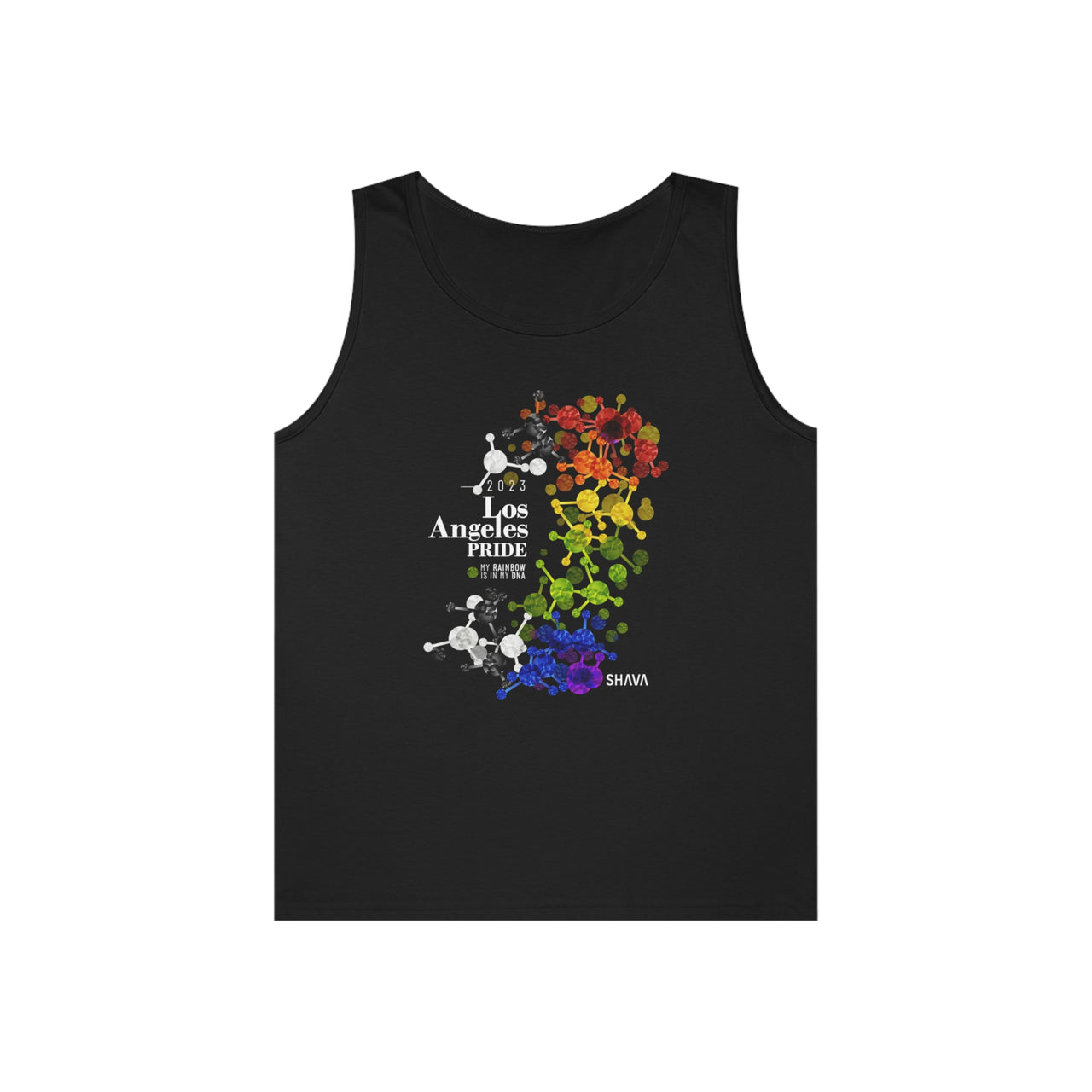 Straight Ally Flag Los Angeles Pride Heavy Cotton Tank Top Unisex Size - My Rainbow Is In My DNA Printify
