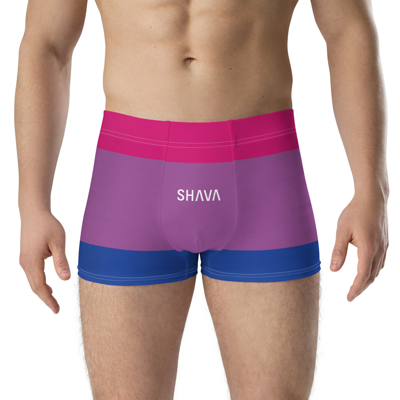 Bisexual Flag  LGBTQ Boxer for Her/Him or They/Them SHAVA CO
