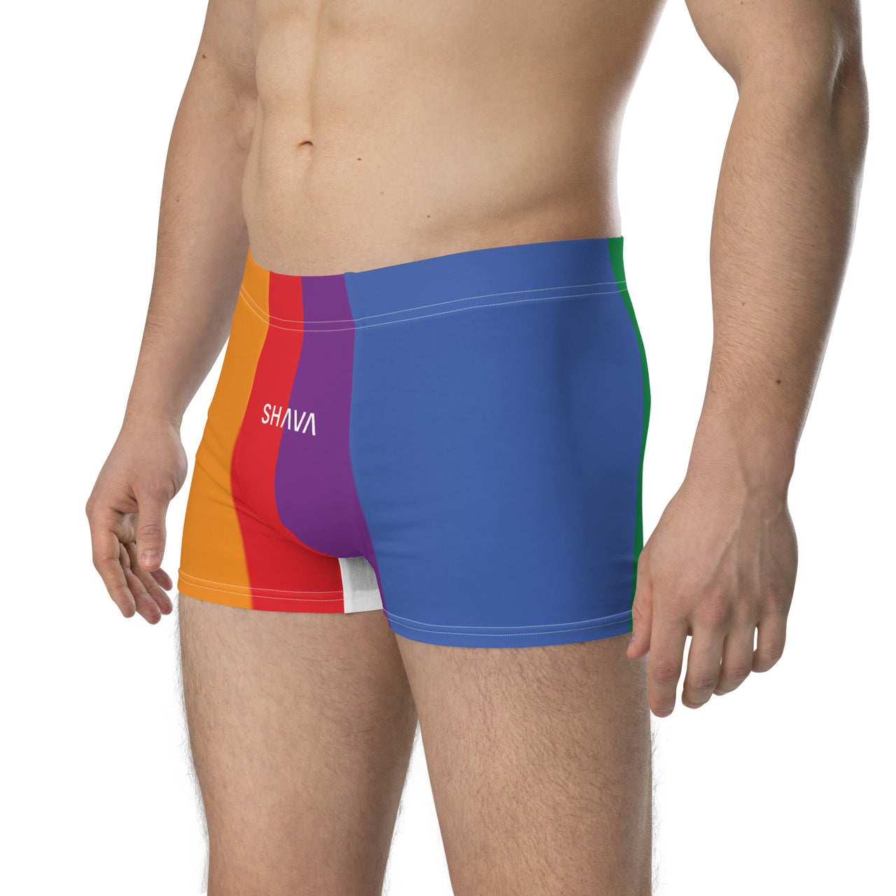 Rainbow  Pride Flag  LGBTQ Boxer for Her/Him or They/Them SHAVA CO