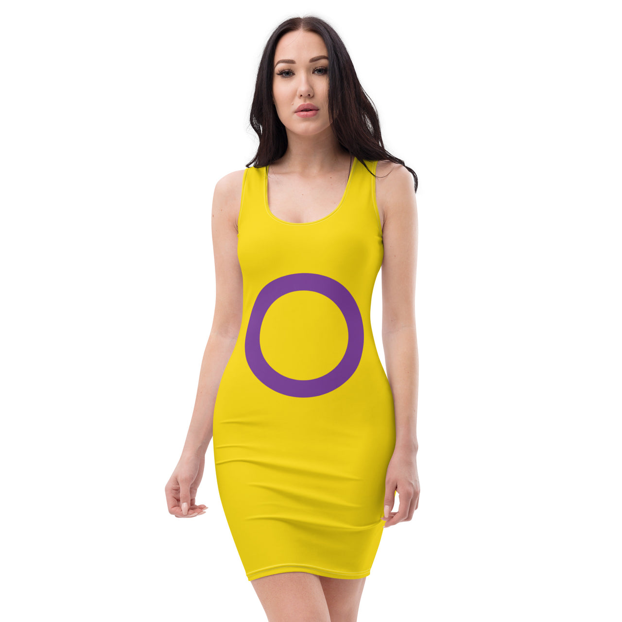 Intersexual Flag LGBTQ Cut & Sew Dress Women’s Size SHAVA CO
