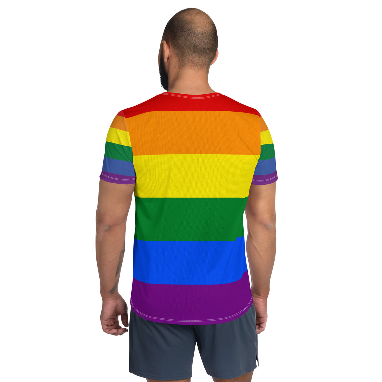 Rainbow Pride Flag LGBTQ T- Shirt Men's Size SHAVA