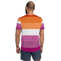 Thumbnail for Lesbian Flag LGBTQ T- Shirt Men's Size SHAVA