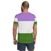 Thumbnail for Gender Queer Flag LGBTQ T- Shirt Men's Size SHAVA CO
