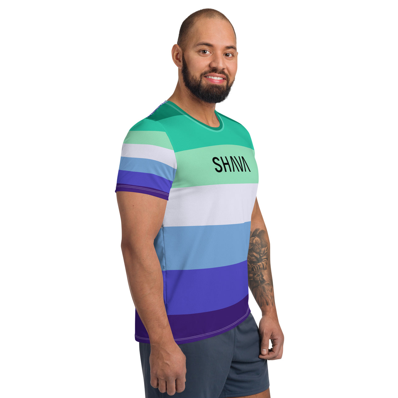 Gay Flag LGBTQ T- Shirt Men's Size SHAVA