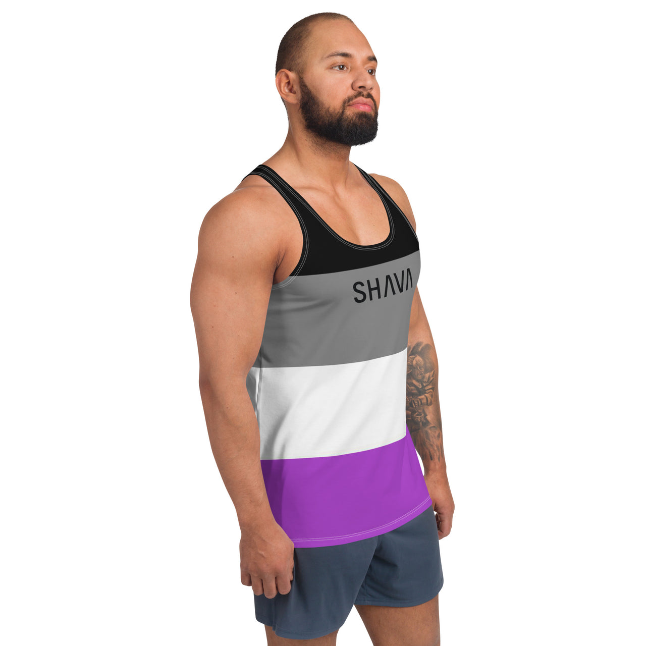 Asexual Flag LGBTQ Tank Top Unisex Size SHAVA CO