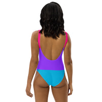 Thumbnail for Androgyne Flag LGBTQ One-Piece Swimsuit Women’s Size SHAVA CO
