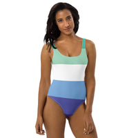 Thumbnail for Gay Flag LGBTQ One-Piece Swimsuit Women’s Size SHAVA CO