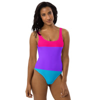 Thumbnail for Androgyne Flag LGBTQ One-Piece Swimsuit Women’s Size SHAVA CO
