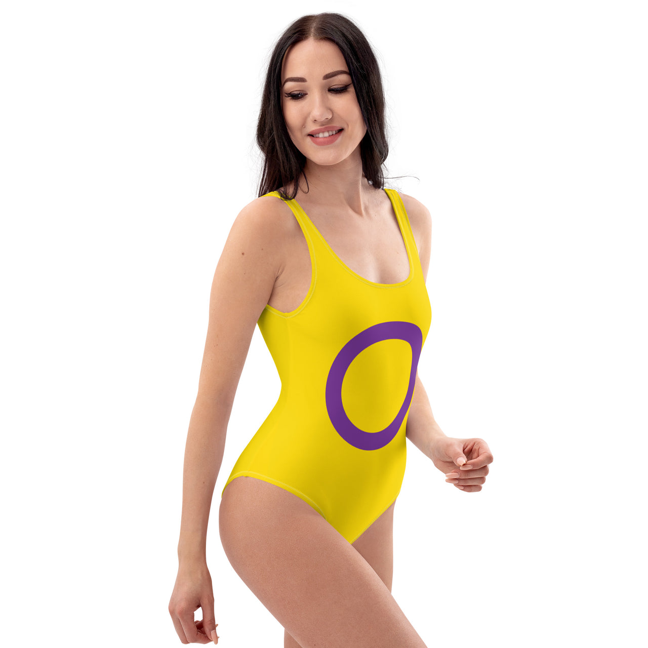 Intersexual Flag LGBTQ One-Piece Swimsuit Women’s Size SHAVA CO