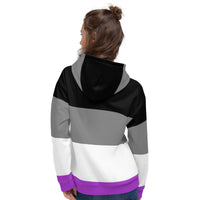 Thumbnail for Asexual Flag LGBTQ Hoodie Unisex Size SHAVA CO