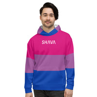 Thumbnail for Bisexual Flag LGBTQ Hoodie Unisex Size SHAVA CO