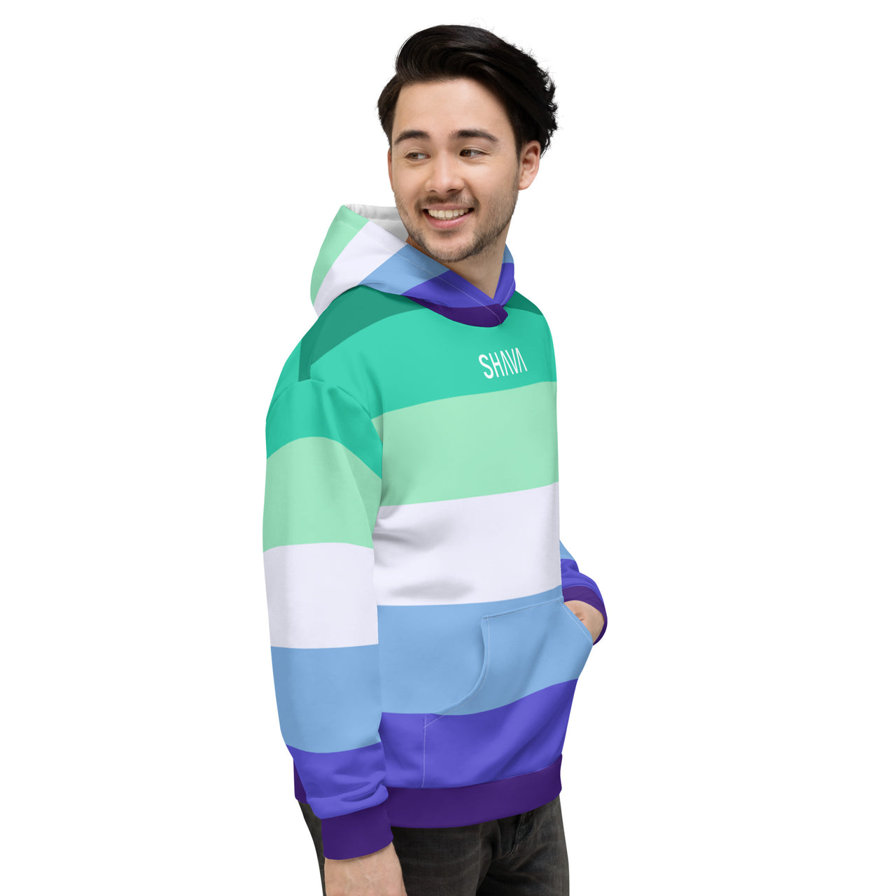 Gay Flag LGBTQ Hoodie Unisex Size SHAVA CO