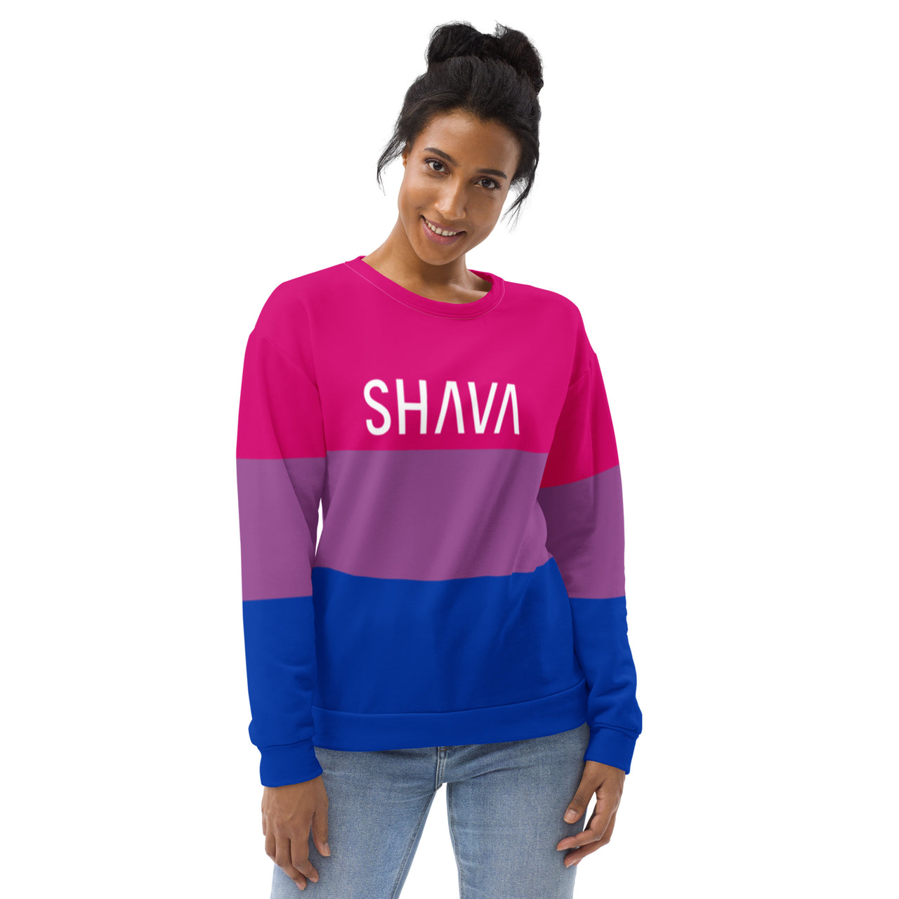 Bisexual Flag LGBTQ Sweatshirt Unisex Size SHAVA CO