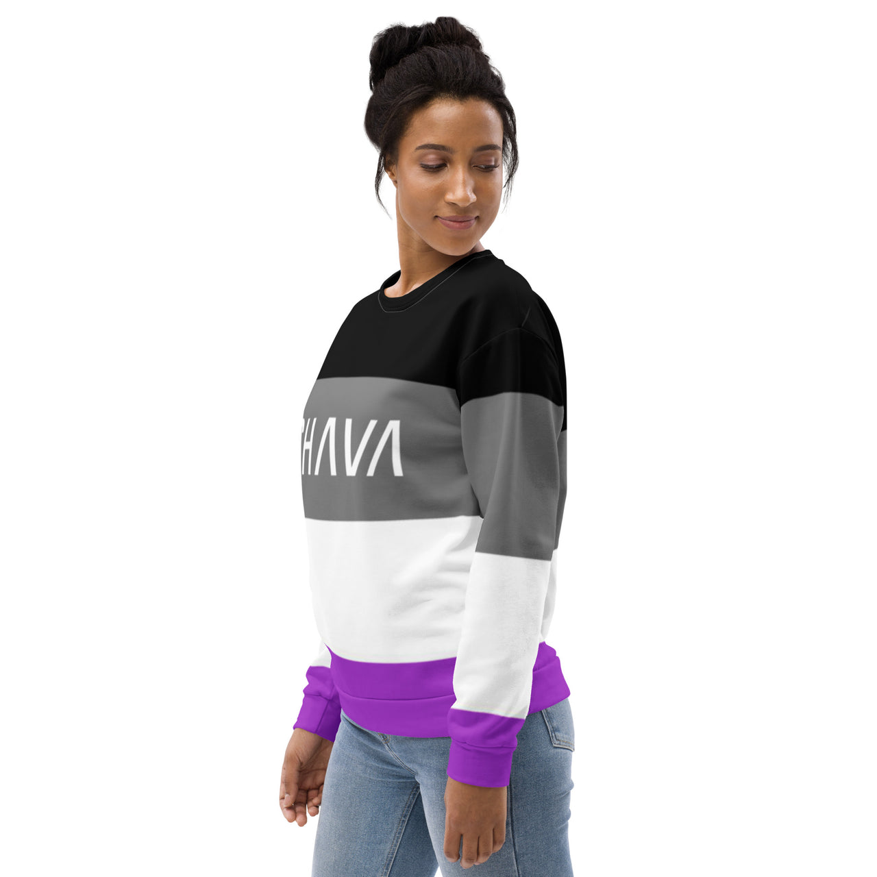 Asexual Flag LGBTQ Sweatshirt Unisex Size SHAVA CO