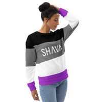 Thumbnail for Asexual Flag LGBTQ Sweatshirt Unisex Size SHAVA CO