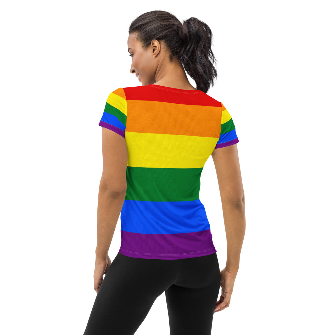 Rainbow  Pride Flag LGBTQ T-Shirt Women’s Size SHAVA CO