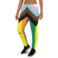 Thumbnail for Progress Flag LGBTQ Joggers Women’s Size SHAVA CO