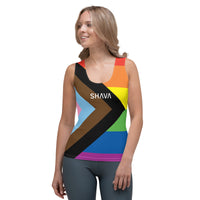 Thumbnail for LGBTIQ+ Progress Flag LGBTQ Sublimation Cut & Sew Women’s Tank Top SHAVA CO
