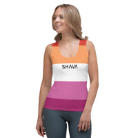 Thumbnail for Lesbian Flag LGBTQ Sublimation Cut & Sew Women’s Tank Top SHAVA CO