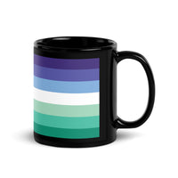 Thumbnail for Gay Flag LGBTQ Black Glossy 15oz Coffee Mug SHAVA CO