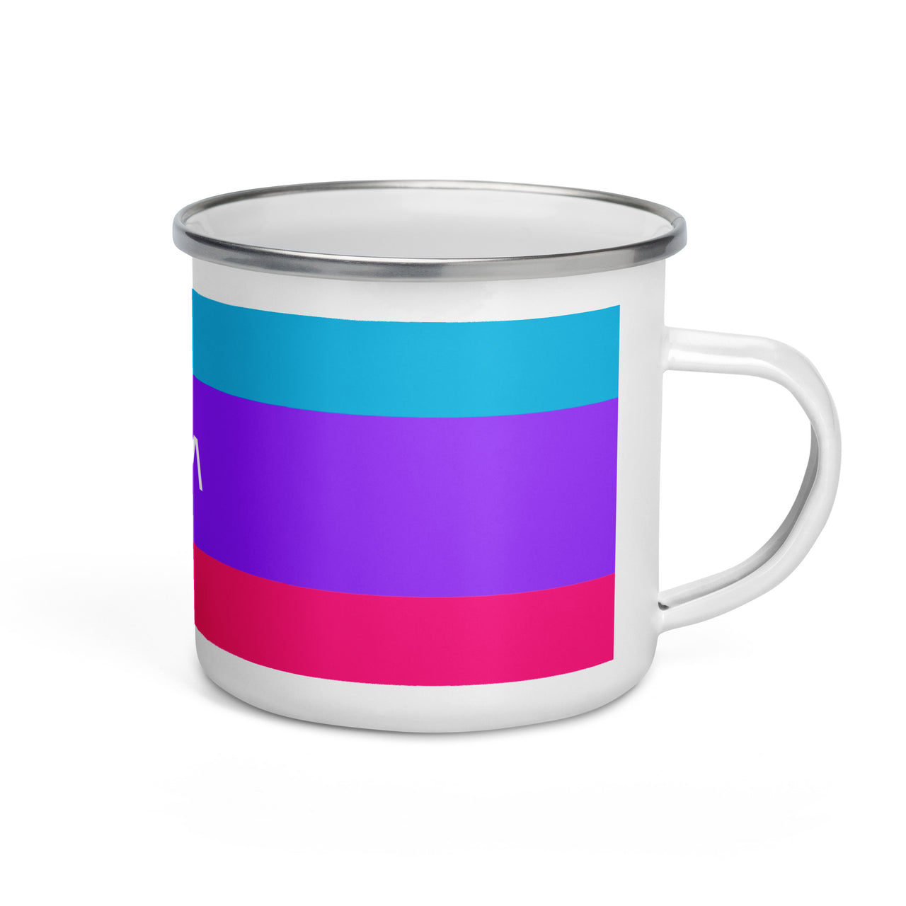 Androgyne Flag LGBTQ Enamel Coffee Mug SHAVA CO