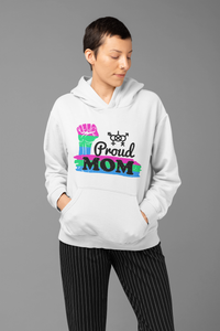 Thumbnail for Polysexual Flag Mother's Day Unisex Premium Pullover Hoodie - Proud Mom Printify