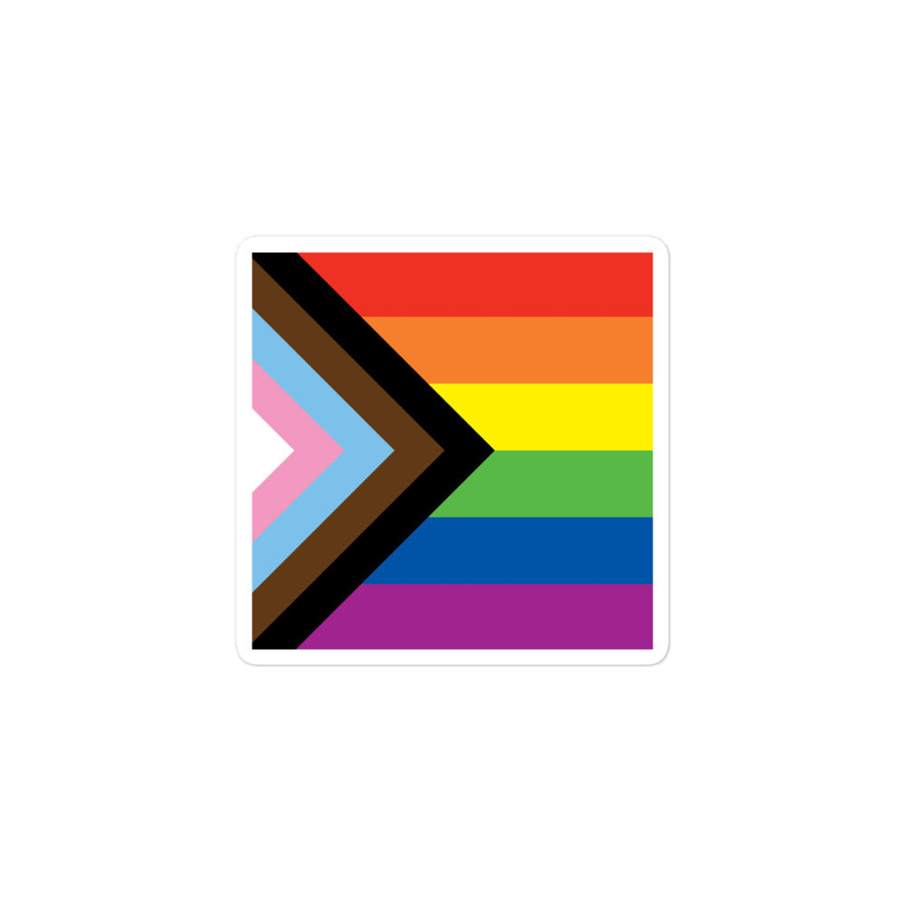 Progress Flag LGBTQ Sticker SHAVA CO