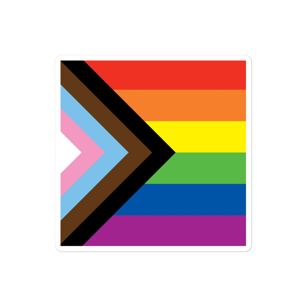 Progress Flag LGBTQ Sticker SHAVA CO