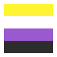 Thumbnail for Non Binary Flag LGBTQ Sticker SHAVA CO