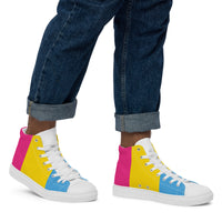Thumbnail for Pansexual Flag LGBTQ High Top Canvas Shoes Men’s Size SHAVA CO