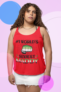 Thumbnail for Aromantic Pride Flag Mother's Day Ideal Racerback Tank - #1 World's Sexiest Maddy SHAVA CO