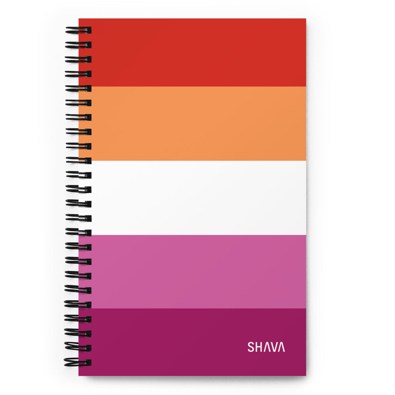 Lesbian Flag LGBTQ Spiral Notebook SHAVA CO
