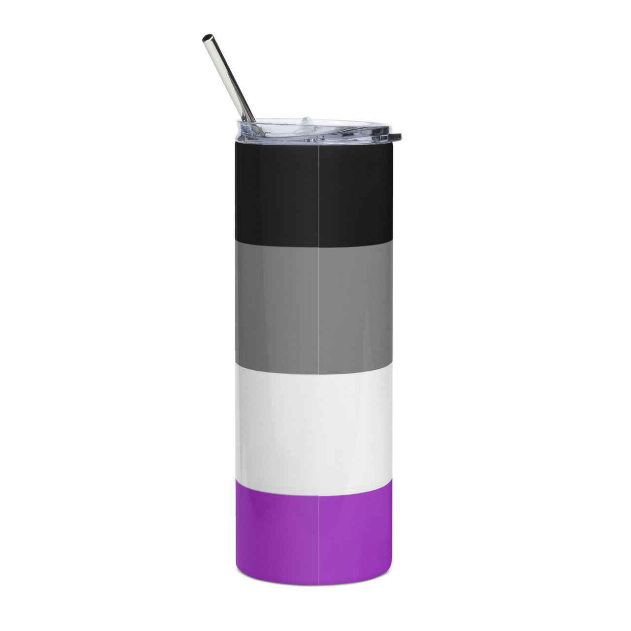 Asexual Flag LGBTQ Stainless Steel Tumbler SHAVA CO