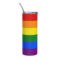 Thumbnail for Rainbow Pride Flag LGBTQ Stainless Steel Tumbler SHAVA CO