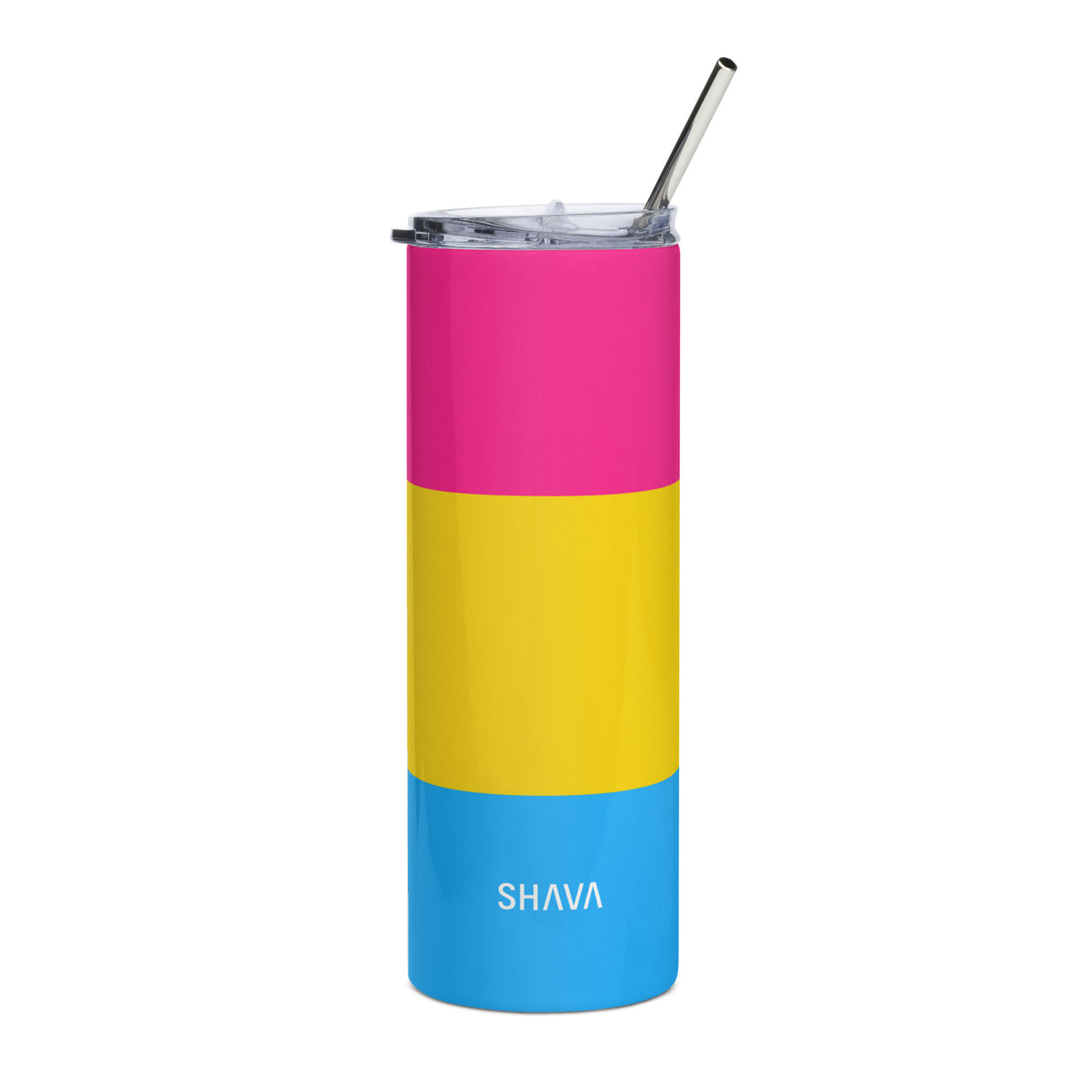 Pansexual Flag LGBTQ Stainless Steel Tumbler SHAVA CO
