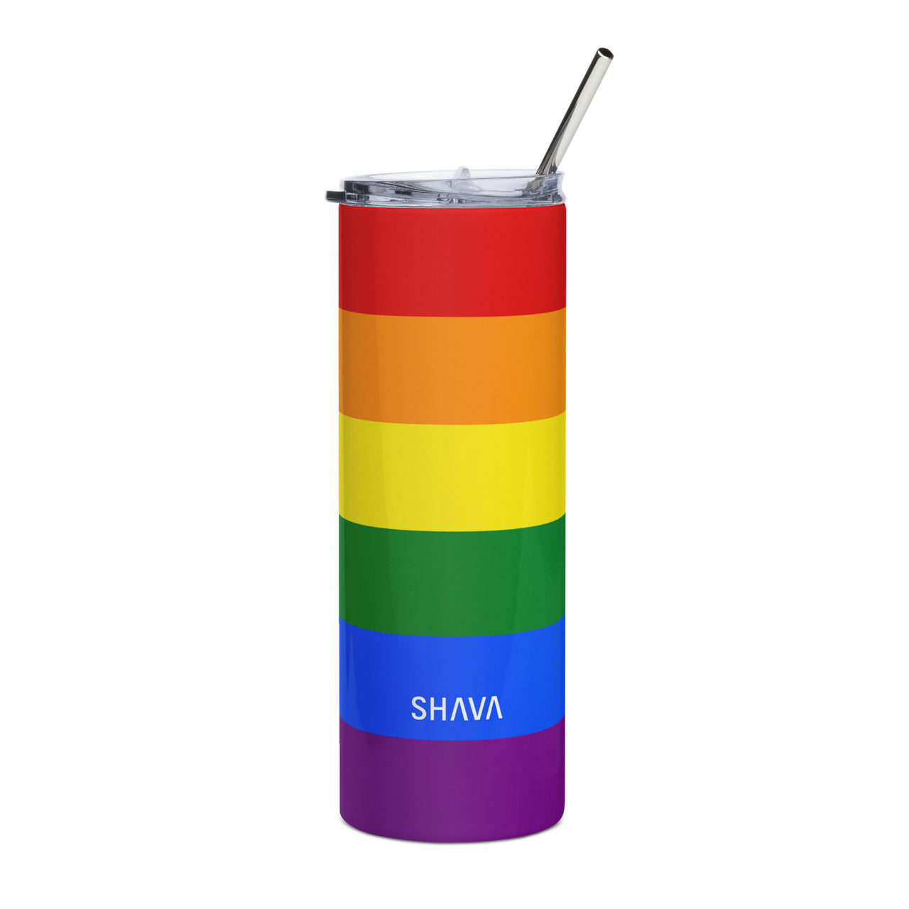 Rainbow Pride Flag LGBTQ Stainless Steel Tumbler SHAVA CO