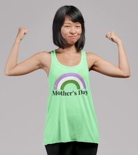 Thumbnail for Genderqueer Pride Flag Mother's Day Ideal Racerback Tank - Mother's Day SHAVA CO