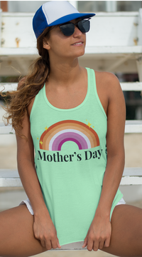 Thumbnail for Lesbian Pride Flag Mother's Day Ideal Racerback Tank - Mother's Day SHAVA CO
