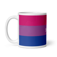 Thumbnail for Bisexual Flag LGBTQ White Glossy 15oz Coffee Mug SHAVA CO