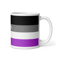 Thumbnail for Asexual Flag LGBTQ White Glossy 15oz Coffee Mug SHAVA CO