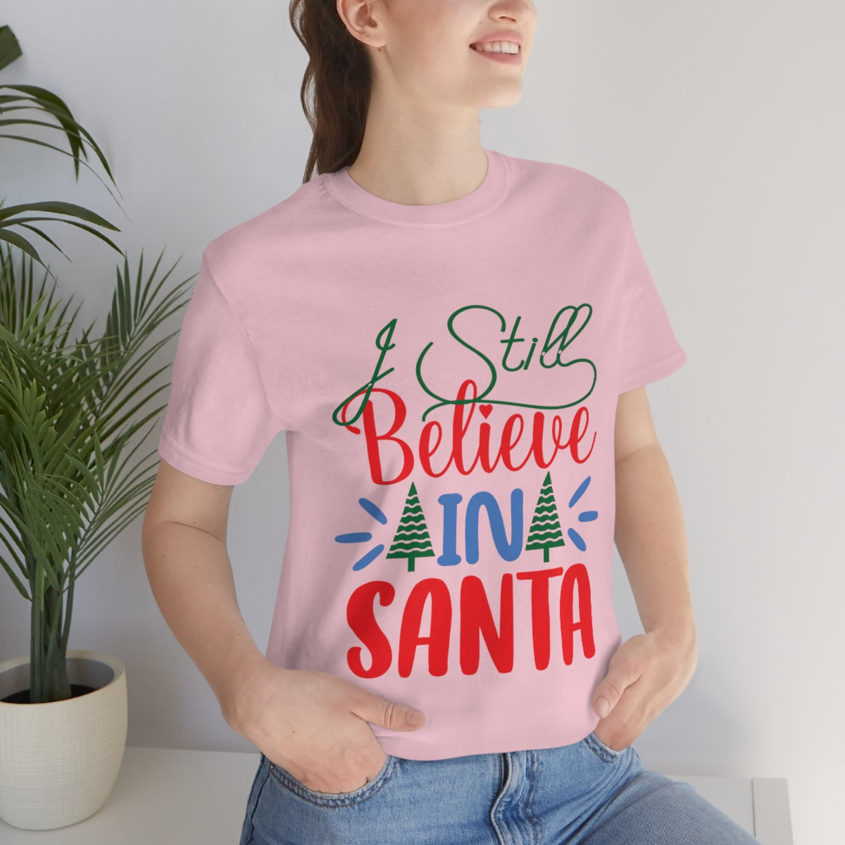 Classic Unisex Christmas T-shirt - I Still Believe Printify