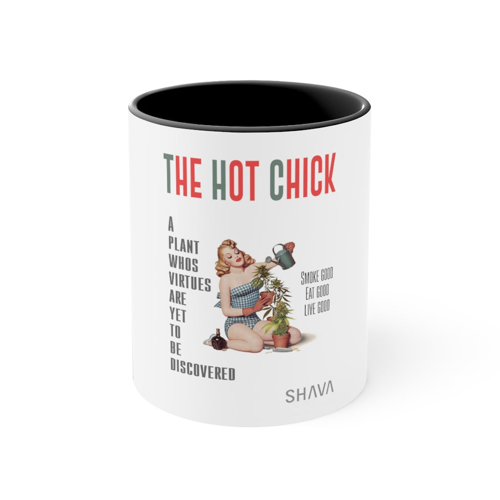 VCC Home & Livings-Mugs / Black Accent Mug / The Hot Chick Printify