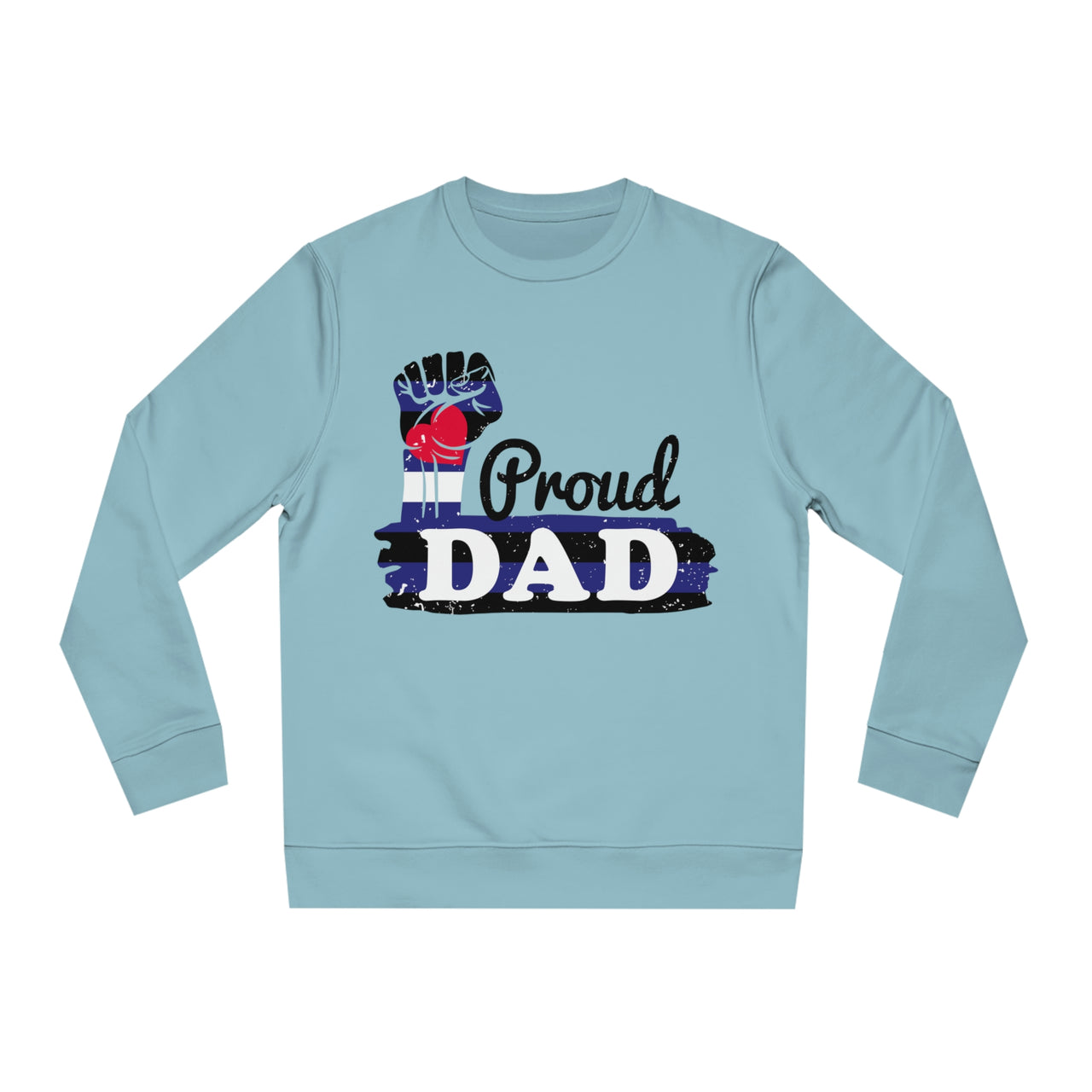 Leather Pride Flag Sweatshirt Unisex Size - Proud Dad Printify