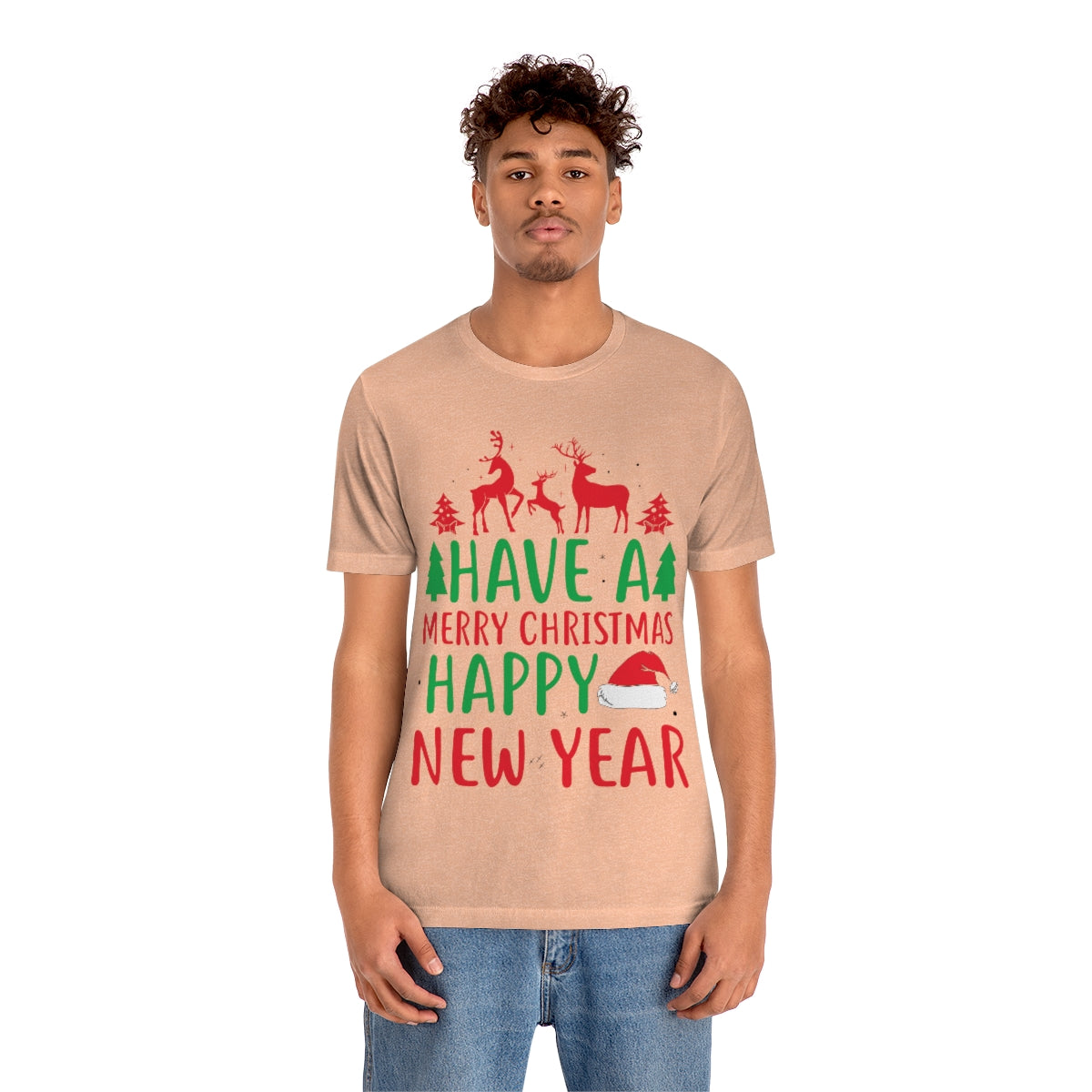 Classic Unisex Christmas T-shirt - Have A Merry Christmas Happy New Year Printify