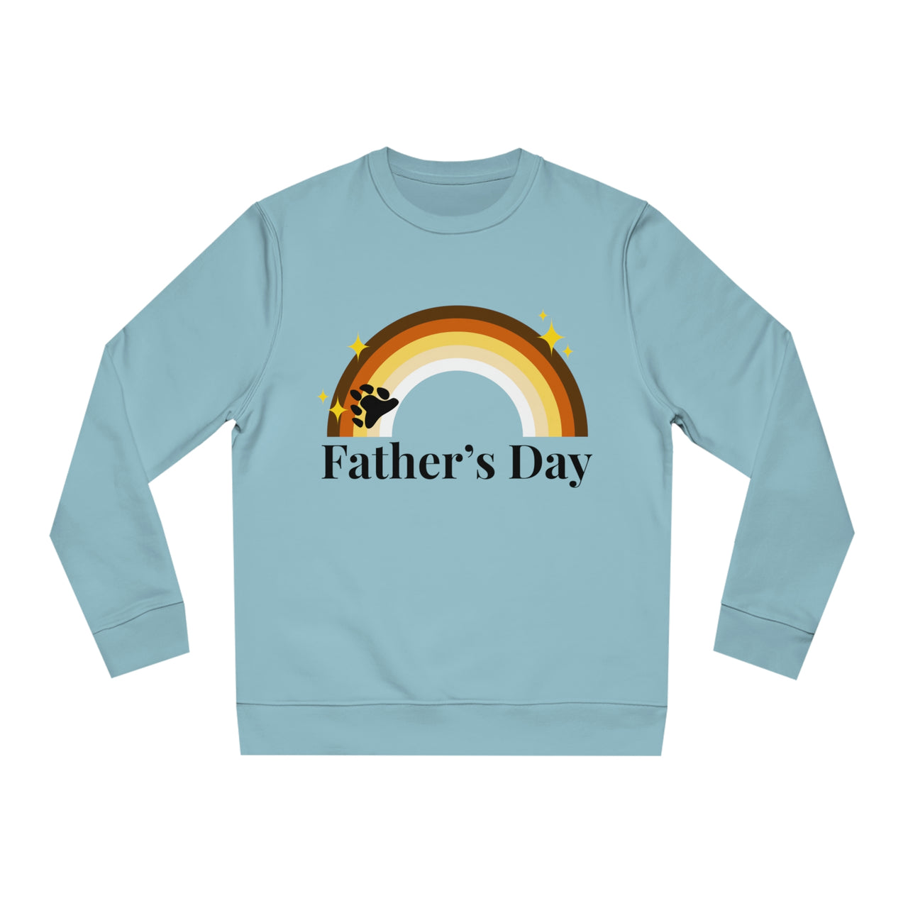 Bear Pride Flag Sweatshirt Unisex Size - Father's Day Printify