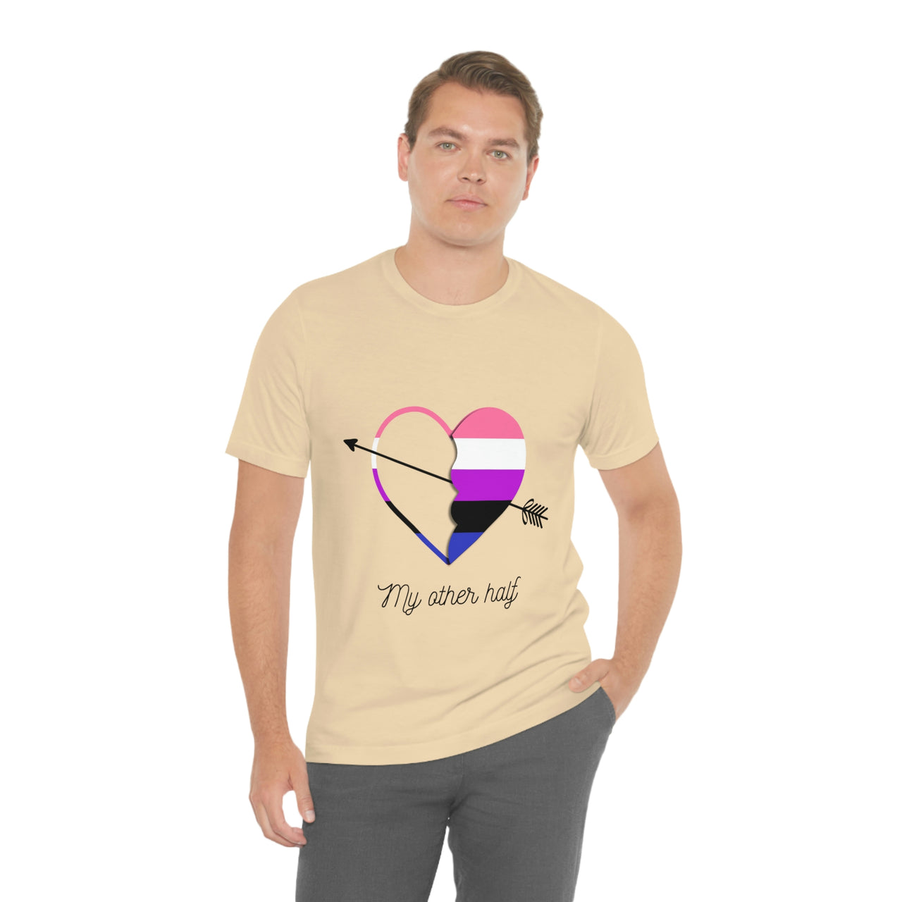 Genderfluid Flag LGBTQ Affirmation T-shirt  Unisex Size - My Other Half Printify