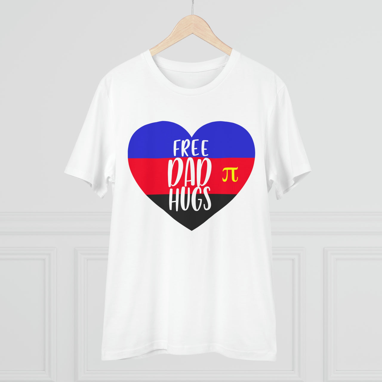 Polyamory Pride Flag T-shirt Unisex Size - Free Dad Hugs Printify