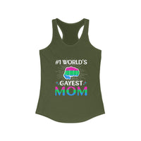 Thumbnail for Polysexual Pride Flag Mother's Day Ideal Racerback Tank - #1 World's Gayest Mom SHAVA CO