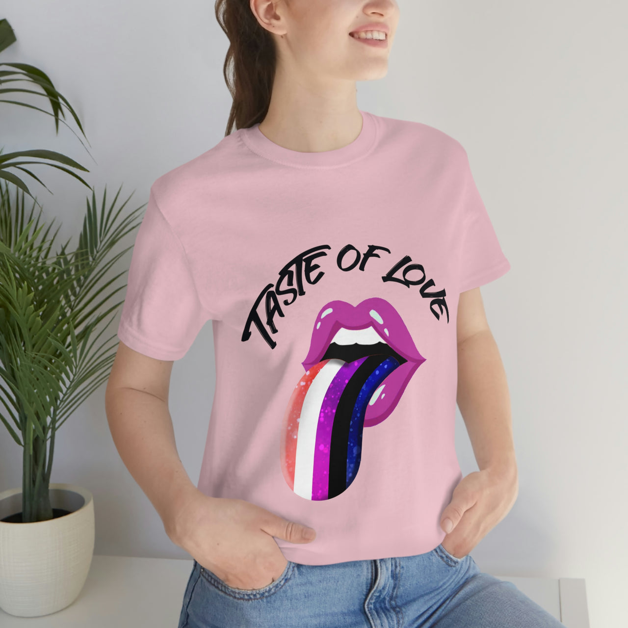 Genderfluid Flag LGBTQ Affirmation T-shirt  Unisex Size - Taste Of Love Printify