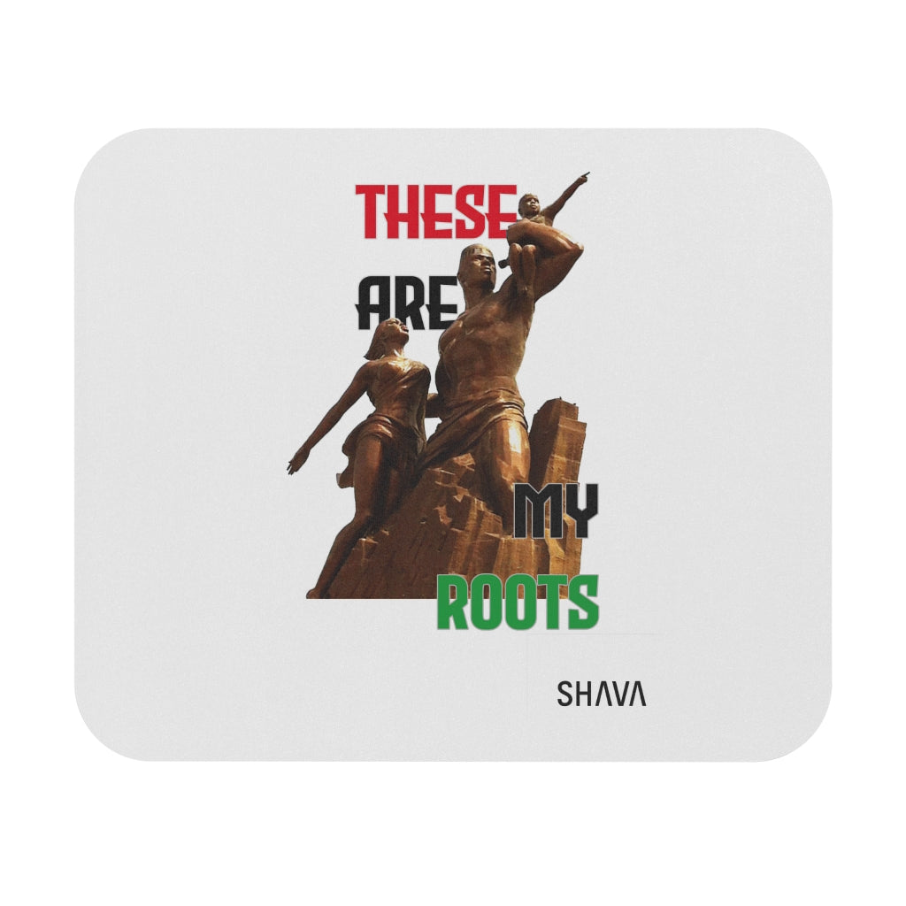 Affirmation Feminist Pro Choice Mouse Pad – These Are My Roots (White) Printify